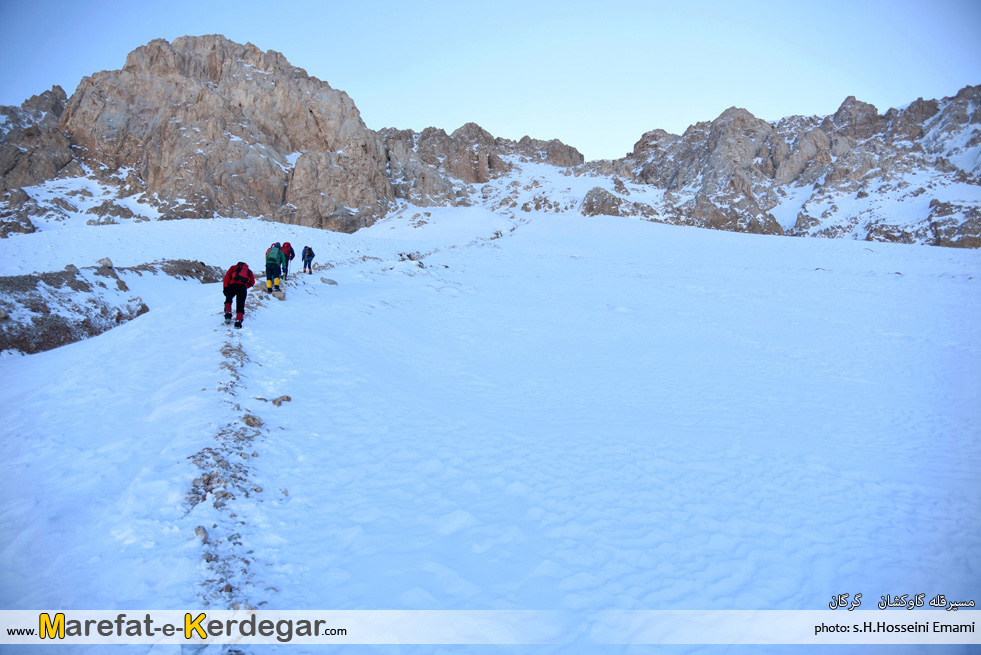 صعود زمستانی قله گاوکشان